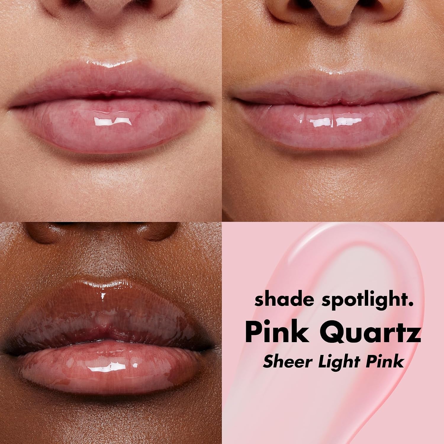 Glow Reviver Lip Oil, Tinted, Hydrating & Non-Sticky, Pink Quartz