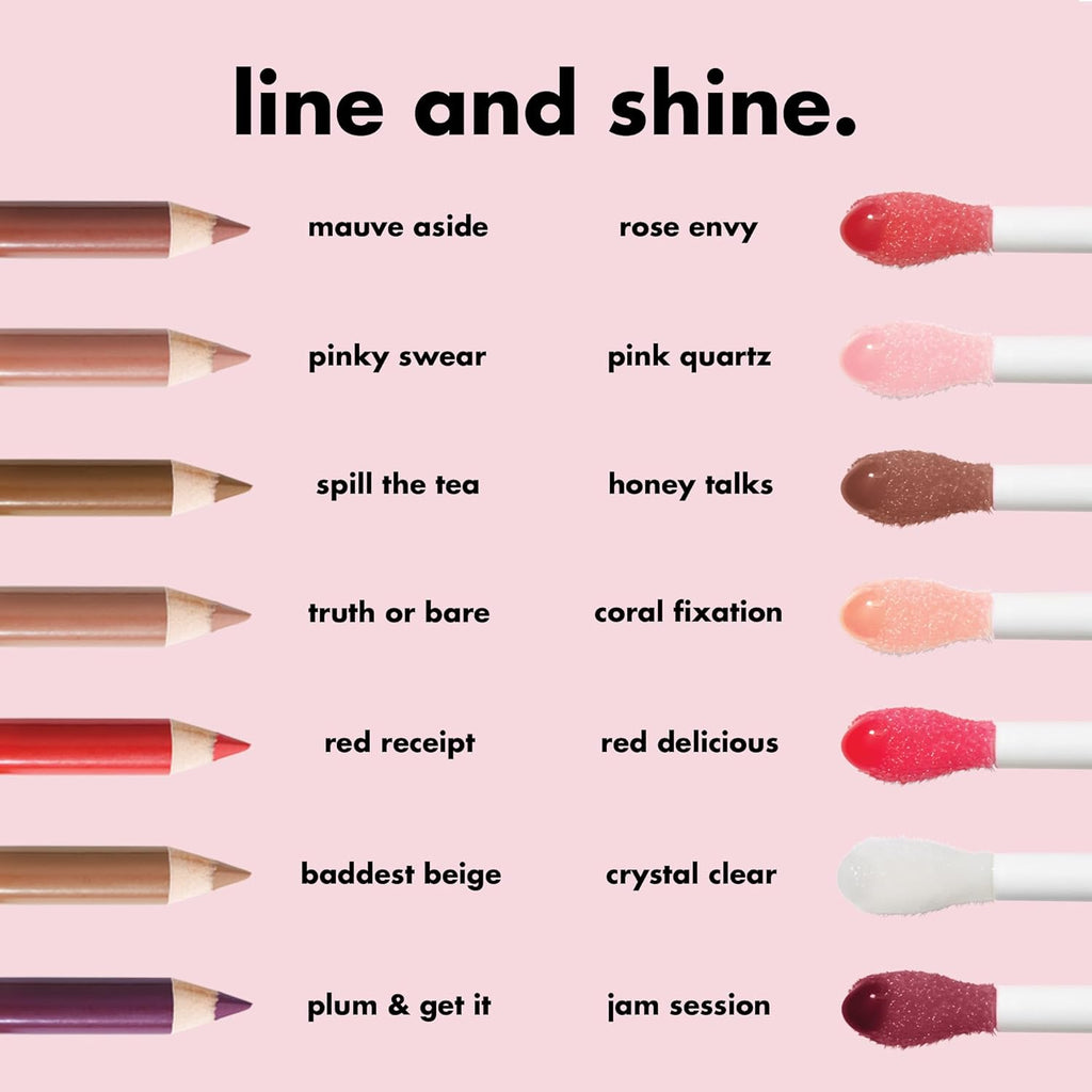 Glow Reviver Lip Oil, Tinted, Hydrating & Non-Sticky, Pink Quartz